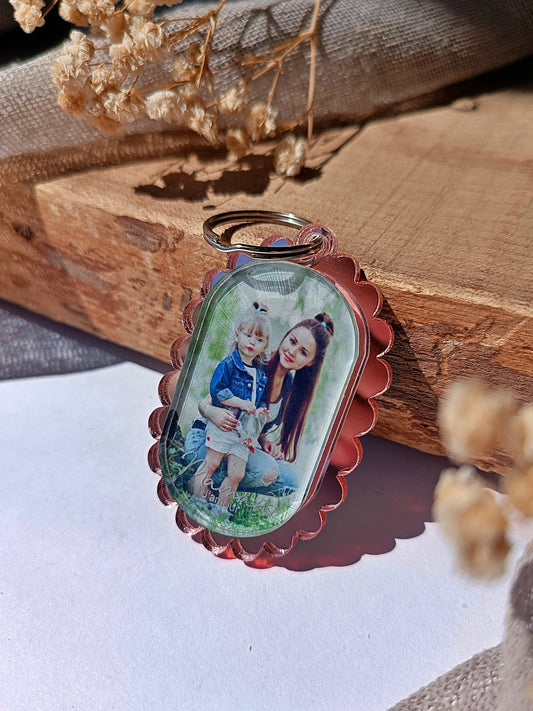 Porte-clés photo - Maman