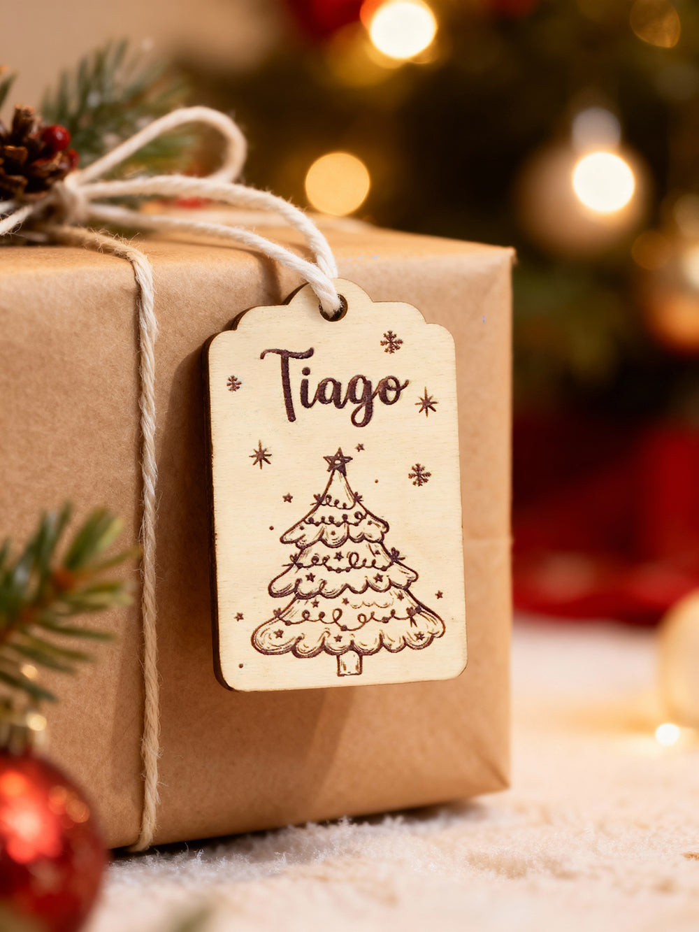 Étiquette Noël - Sapin