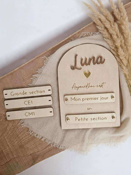 Panneau premier/dernier jour - Rond