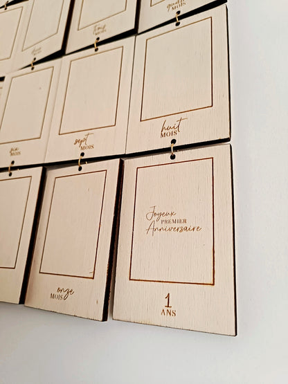 Cadeau Naissance 12 mois - Feuille