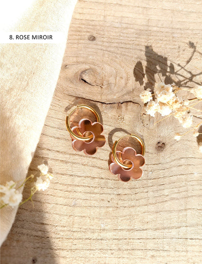 Boucles d'oreilles - Créole Fleur
