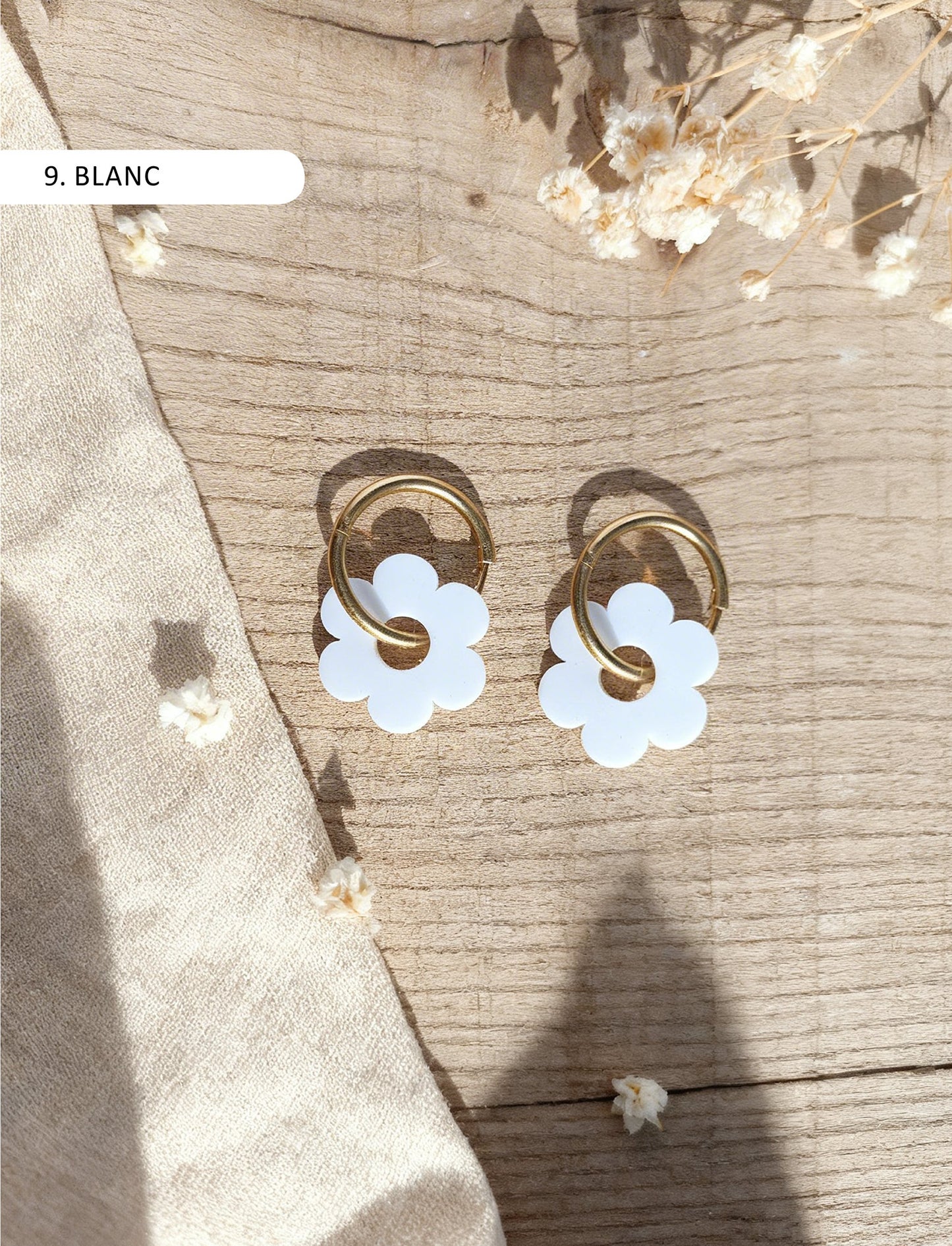 Boucles d'oreilles - Créole Fleur