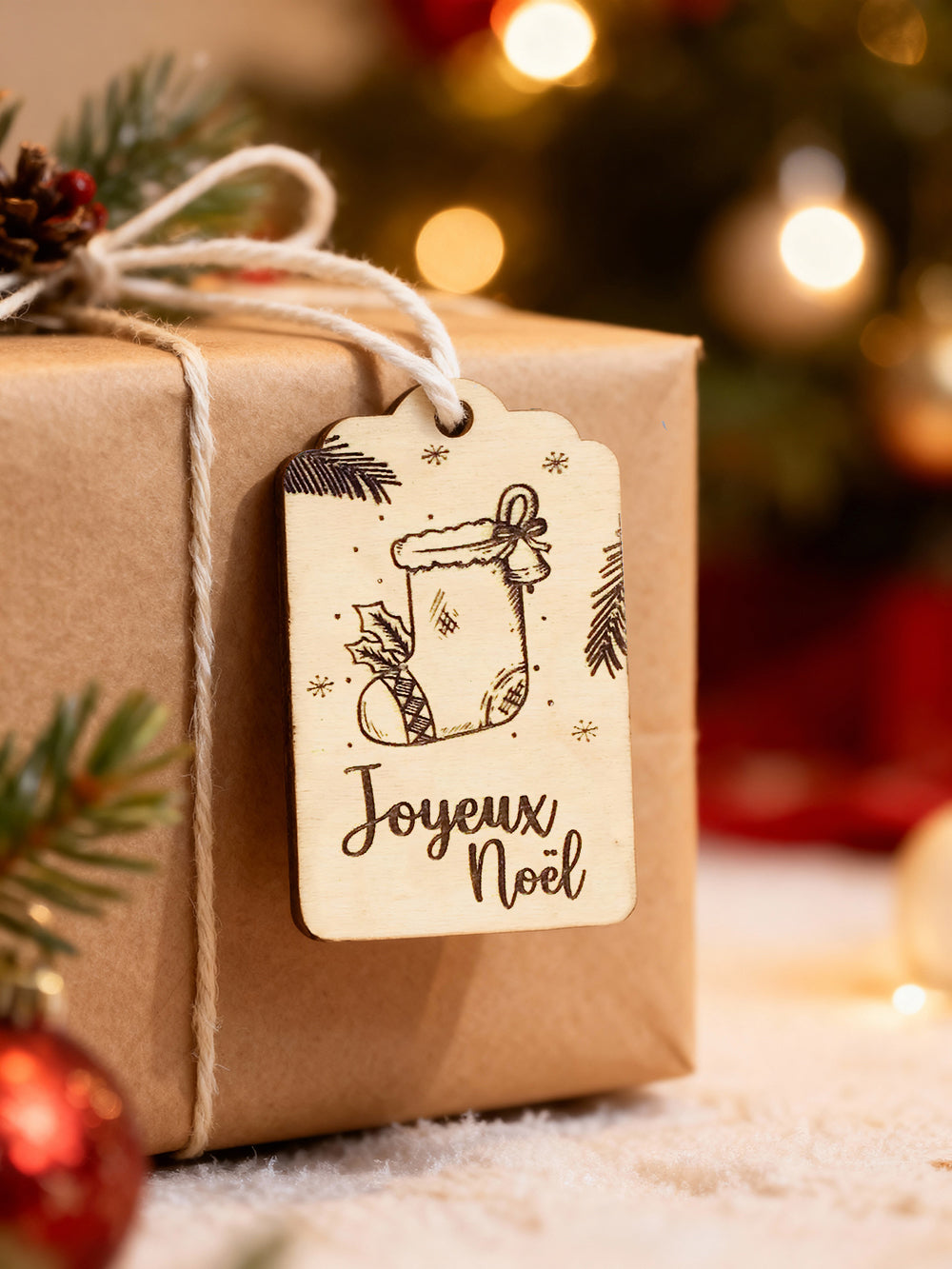 Étiquette Noël - Chaussette
