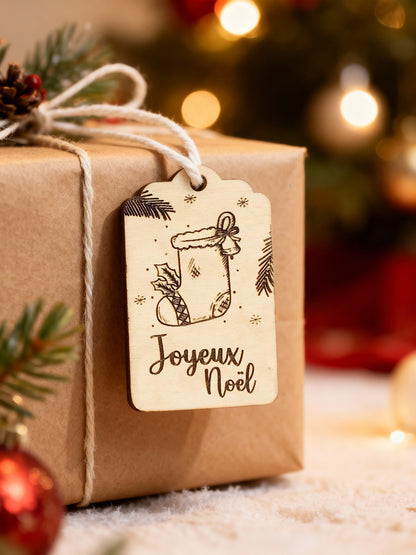 Étiquette Noël - Lot de 5