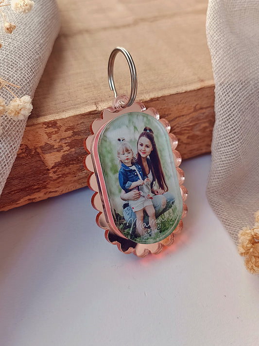 Porte-clés photo - Maman