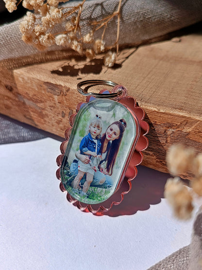 Porte-clés photo - Maman