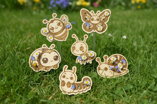 Collection insectes x6 - Fleur