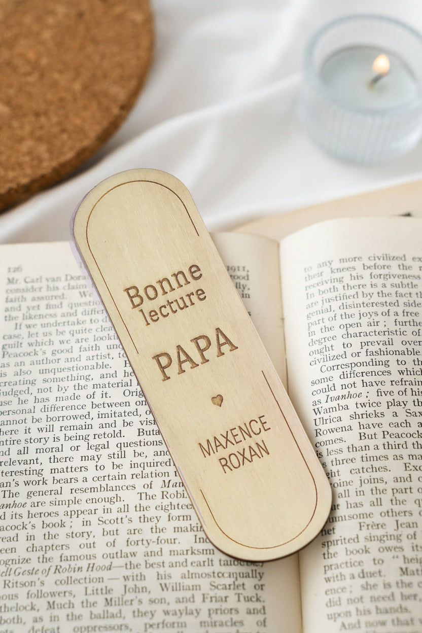 Marque page - Naturel papa