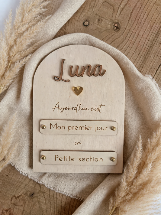 Panneau premier/dernier jour - Rond